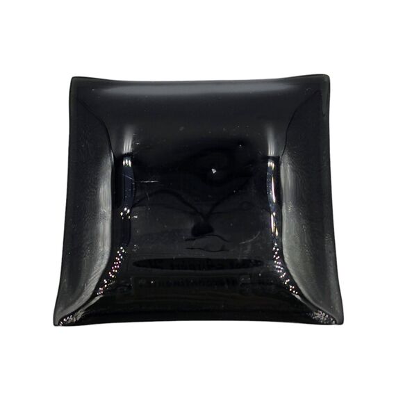 Vintage Houston Intercontinental Airport Host Hotel Glass Ashtray MCM - Picture 3 of 6